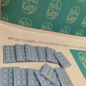 Wax melts σοκολατάκια 12τμχ με άρωμα της επιλογής σας 35-40 γραμμαρίων - αρωματικά κεριά - 4