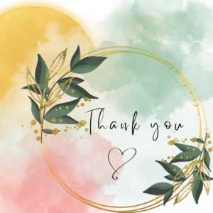 Ψηφιακή εκτυπώσιμη κάρτα "Thank you" - κάρτες