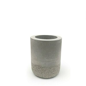Tσιμεντένια κυλινδρική μολυβοθήκη 10.5 X 8.8 //maketa rock - τσιμέντο, σκυρόδεμα, αξεσουάρ γραφείου