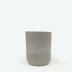 Tσιμεντένια κυλινδρική μολυβοθήκη 10.5 X 8.8 //maketa rock - τσιμέντο, σκυρόδεμα, αξεσουάρ γραφείου - 3