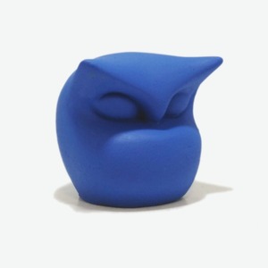 Τσιμεντένια φιγούρα κουκουβάγιας 6 Χ 7 Χ 6.5 //sophia P blue - κουκουβάγια, τσιμέντο, δώρα για δασκάλες, μινιατούρες φιγούρες - 2
