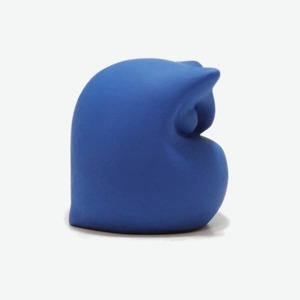 Τσιμεντένια φιγούρα κουκουβάγιας 6 Χ 7 Χ 6.5 //sophia P blue - κουκουβάγια, τσιμέντο, δώρα για δασκάλες, μινιατούρες φιγούρες - 3