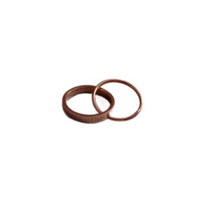 Διπλο δαχτυλιδι ατσαλι σε ροζ χρυσο μεγεθος 8 (στενη γραμμη) - επιχρυσωμένα, βεράκια, ατσάλι, σταθερά