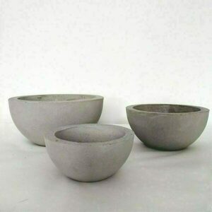 Τσιμεντένιο ημισφαιρικό μπολ 15.5 X 7.5 //hoyo Μ - design, μπολ, τσιμέντο, σκυρόδεμα, είδη σερβιρίσματος - 5