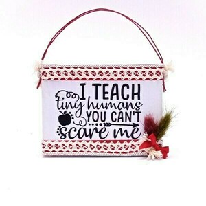 Ξύλινο κρεμαστό ενθύμιο για δασκάλα 12 × 1 × 9 cm - mdf, διακοσμητικά, δώρα για δασκάλες, για δασκάλους, η καλύτερη δασκάλα