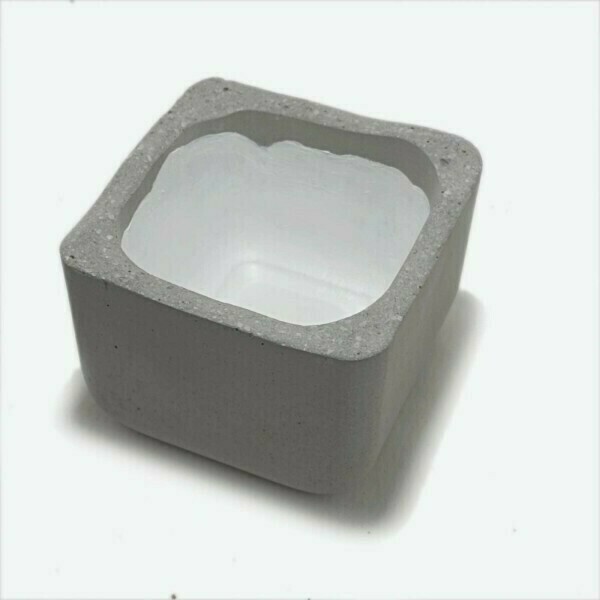 Tσιμεντένιo μικρό μπολ 5.5 X 7.5 X 7.5 //yama mini W P - μπολ, τσιμέντο, κασπώ, σκυρόδεμα - 2