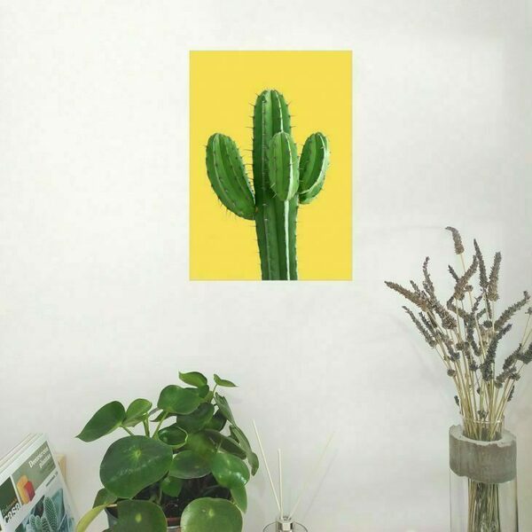 Ψηφιακή δημιουργία //dezain yellow cactus - αφίσες, κάκτος, καλλιτεχνική φωτογραφία - 2