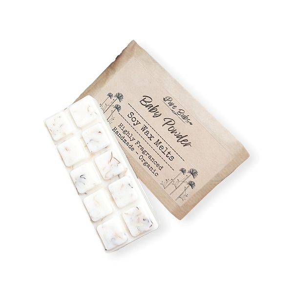 Baby Powder Wax Melt αρωματική μπάρα 55γρ. από φυτικό κερί - αρωματικά κεριά