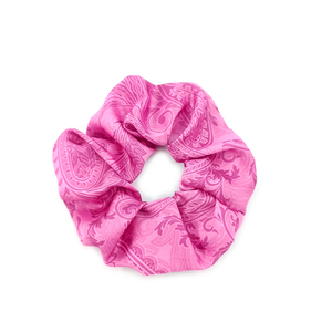Scrunchie Satin Pink Lachouri - ύφασμα, λαστιχάκια μαλλιών