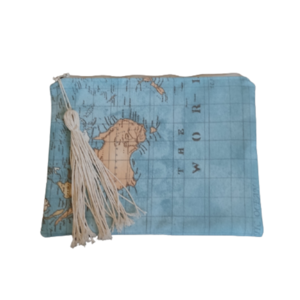 Τσαντάκι Νεσεσερ Χάρτης - ύφασμα, all day, θαλάσσης, χειρός, πάνινες τσάντες - 5