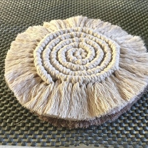 Macrame Coaster/Μακραμέ σουβέρ σετ 4 τεμ. - 3