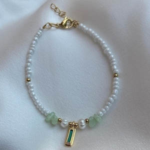Symi bracelet - επιχρυσωμένα, χάντρες, ατσάλι, χεριού, αυξομειούμενα