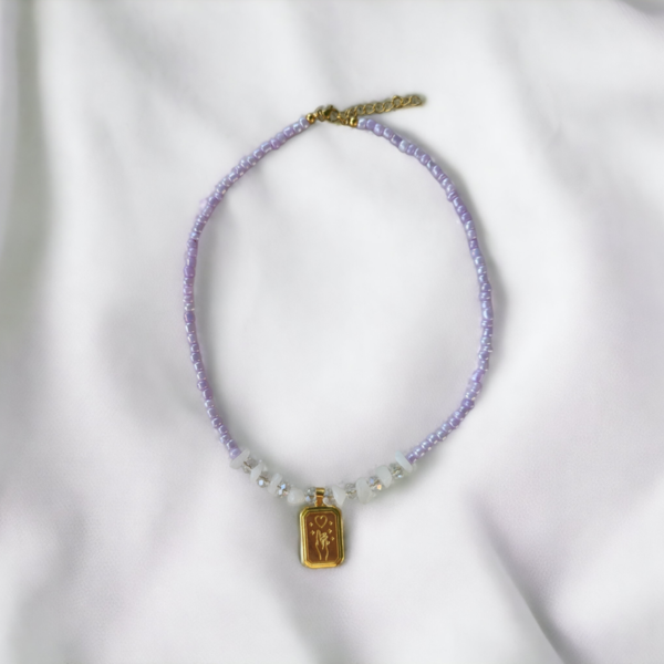 Fairytale Necklace - επιχρυσωμένα, κοντά, ατσάλι, μενταγιόν