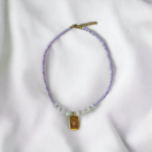 Fairytale Necklace - επιχρυσωμένα, κοντά, ατσάλι, μενταγιόν