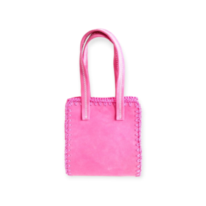 Χειροποίητη Γυναικεία δερμάτινη τσάντα χειρός ροζ -KA062 - δέρμα, ώμου, all day, χειρός, tote
