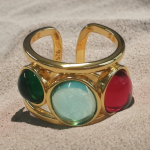 Γυναικείο Δαχτυλίδι COLORS σε χρώμα χρυσό - επιχρυσωμένα, ορείχαλκος, σταθερά, φθηνά