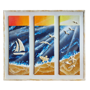 3D Πίνακας ζωγραφικής θάλασσα 82X72cm - πίνακες & κάδρα, θάλασσα, 3d, πίνακες ζωγραφικής