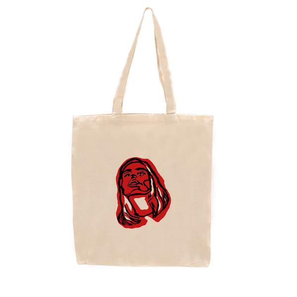 Tote Bag Woman Μαύρο & Κόκκινο 48x32 - ύφασμα, ώμου, all day, tote, πάνινες τσάντες