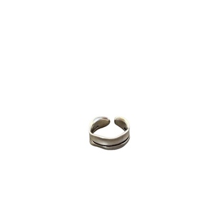 Ατσάλινο δαχτυλίδι κυματιστό με γραμμή - chevalier, ατσάλι, boho, αυξομειούμενα
