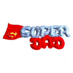 Υφασμάτινο μπάνερ banner για τον σούπερ μπαμπά,γράμματα 10 εκατοστά - πίνακες & κάδρα, μπαμπάς, banner, γιορτή του πατέρα