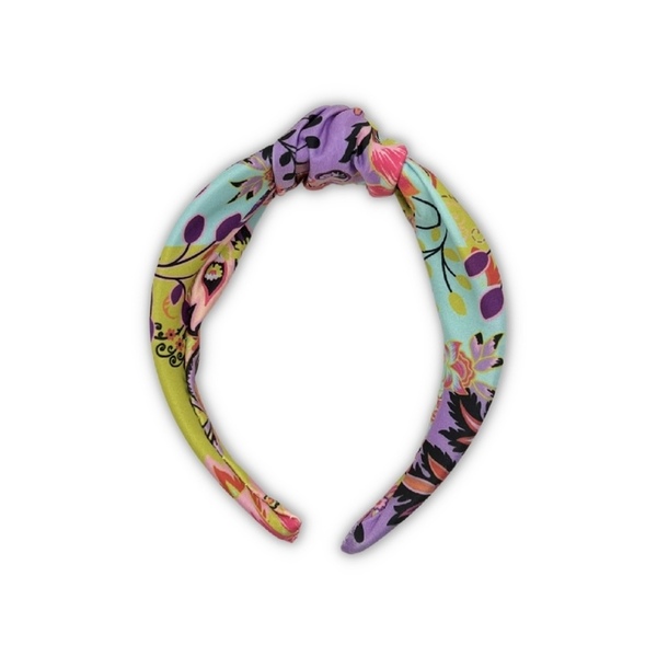 Summer passion knot hairband - ύφασμα, στέκες