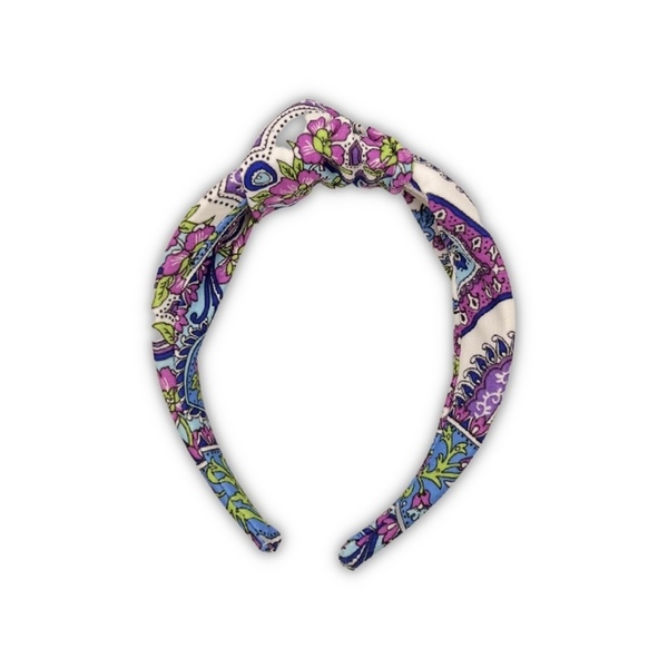 Mosaic knot hairband - ύφασμα, για τα μαλλιά, στέκες