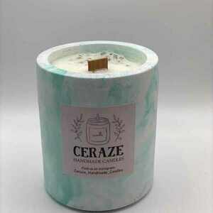 Βάζο κεριού πορσελάνης χειροποίητο - βάζα & μπολ, κερί, αρωματικά κεριά, αρωματικό - 3
