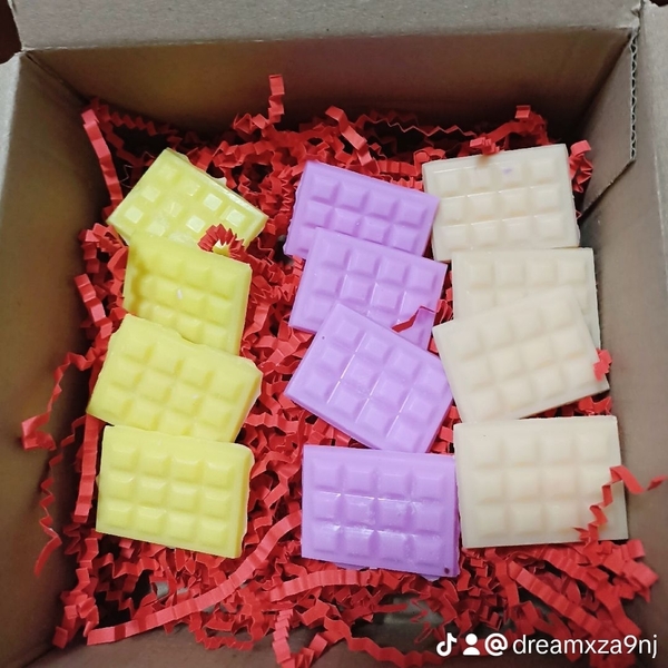 Wax melts mini chocolate bars, 12 τμχ, 37gr - αρωματικά χώρου