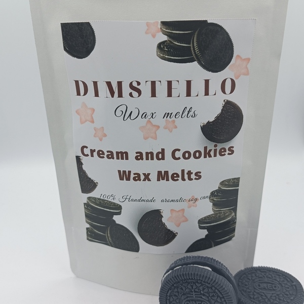 Νέα χειροποίητα waxmelts μπισκοτάκια oreo με άρωμα cookies and cream 5 τμχ 120γρ - αρωματικά κεριά