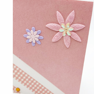 Ευχετήρια Κάρτα με σχέδιο ρόζ - γυναικεία, γενέθλια, επέτειος, γενική χρήση, αποφοίτηση - 3