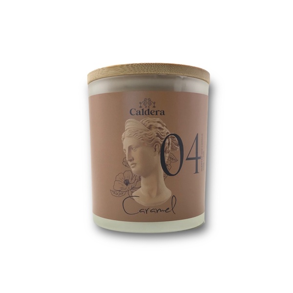 04 CARAMEL Χειροποίητο Αρωματικό Κερί Σόγιας 250g - χειροποίητα, αρωματικά κεριά, 100% φυτικό
