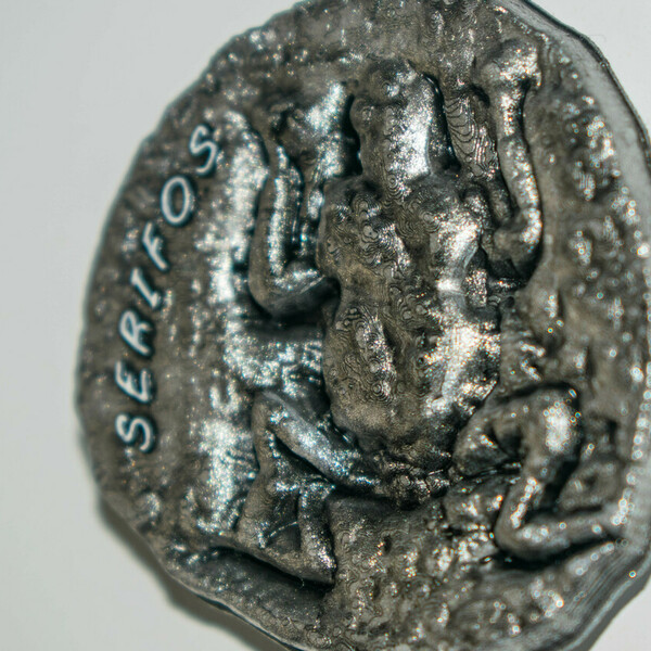 Μαγνητάκι αρχαίο νόμισμα Σερίφου (βάτραχος) - χειροποίητα, μαγνητάκια - 5