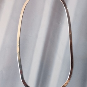 Κολιέ αλυσίδα πλακέ φίδι ασήμι 925° 5mm - ασήμι, αλυσίδες, ασήμι 925, κοντά, επιπλατινωμένα