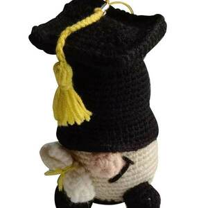 Νάνος φοιτιτης 12εκ. - amigurumi, δώρο έκπληξη, για δασκάλους - 3