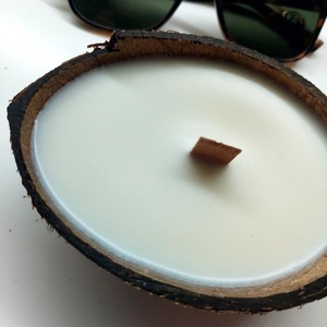 Φυτικό κερί σόγιας coconut - δώρα γάμου, αρωματικά κεριά, δώρα για γυναίκες - 2