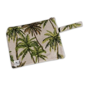 Palm trees pouch bag - ύφασμα, all day, χειρός, μικρές