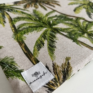 Palm trees pouch bag - ύφασμα, all day, χειρός, μικρές - 2