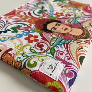 Frida pouch bag - ύφασμα, all day, χειρός, frida kahlo, μικρές - 2