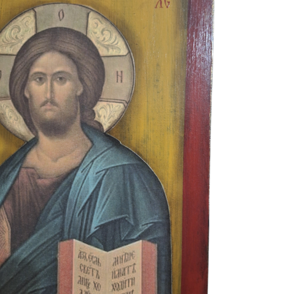 Χειροποίητη εικόνα Χριστου - πίνακες & κάδρα, ντεκουπάζ, εικόνες αγίων - 4