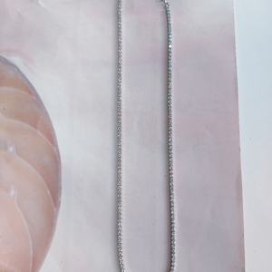 Riviera necklace Κολιέ Ριβιέρα από ασήμι 925° επιπλατινωμένο - ασήμι, αλυσίδες, ασήμι 925, κοντά, επιπλατινωμένα - 2