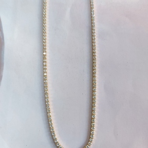 Riviera necklace Κολιέ Ριβιέρα από ασήμι 925° επιχρυσωμένο - ασήμι, αλυσίδες, επιχρυσωμένα, ασήμι 925, κοντά - 2
