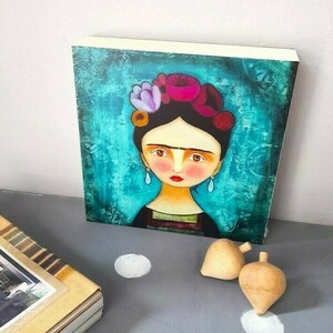 Ξύλινο κάδρο με φωτισμό "Frida"! - τοίχου