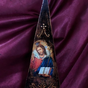 Χειροποίητη εικόνα του Χριστού "Ο καλός Ποιμήν" - ξύλο, διακοσμητικά, εικόνες αγίων