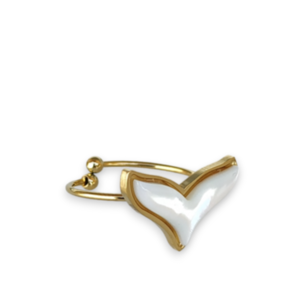 Ατσάλινο Ρυθμιζόμενο δαχτυλίδι, ουρά ψαριού φίλντισι σε χρυσό χρώμα - φίλντισι, ατσάλι, αυξομειούμενα - 2