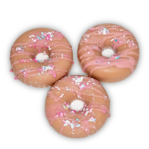 Wax Melts Σόγιας 4 τμχ Donuts 240γρ Με Άρωμα Μπισκότο - αρωματικά κεριά, πρωτότυπα δώρα, 100% φυτικό, waxmelts, soy wax
