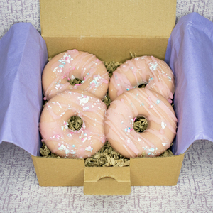 Wax Melts Σόγιας 4 τμχ Donuts 240γρ Με Άρωμα Μπισκότο - αρωματικά κεριά, πρωτότυπα δώρα, 100% φυτικό, waxmelts, soy wax - 3