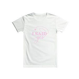 Γυναικείο T-Shirt λευκό για πάρτι νύφης - I said yes - t-shirt, είδη για πάρτυ - 3