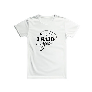 Γυναικείο T-Shirt λευκό για πάρτι νύφης - I said yes - t-shirt, είδη για πάρτυ - 4