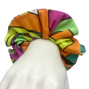 Υφασμάτινο λαστιχάκι scrunchie Color Pop μεσαίου μεγέθους (medium) - ύφασμα, για τα μαλλιά, λαστιχάκια μαλλιών - 5