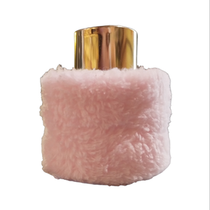 Αρωματιστής χώρου παγωτό φράουλα σε γυάλινο μπουκάλι με ροζ γούνα 50ml - αρωματικό, διακοσμητικά, αρωματικά έλαια, αρωματικά χώρου